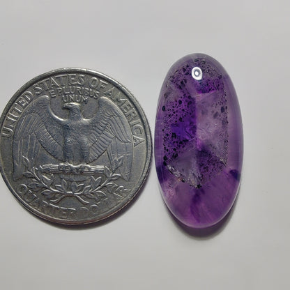 Amethyst Cabochon gemstone cabochon - natural crystal healing stone for jewelry making by Gemivra