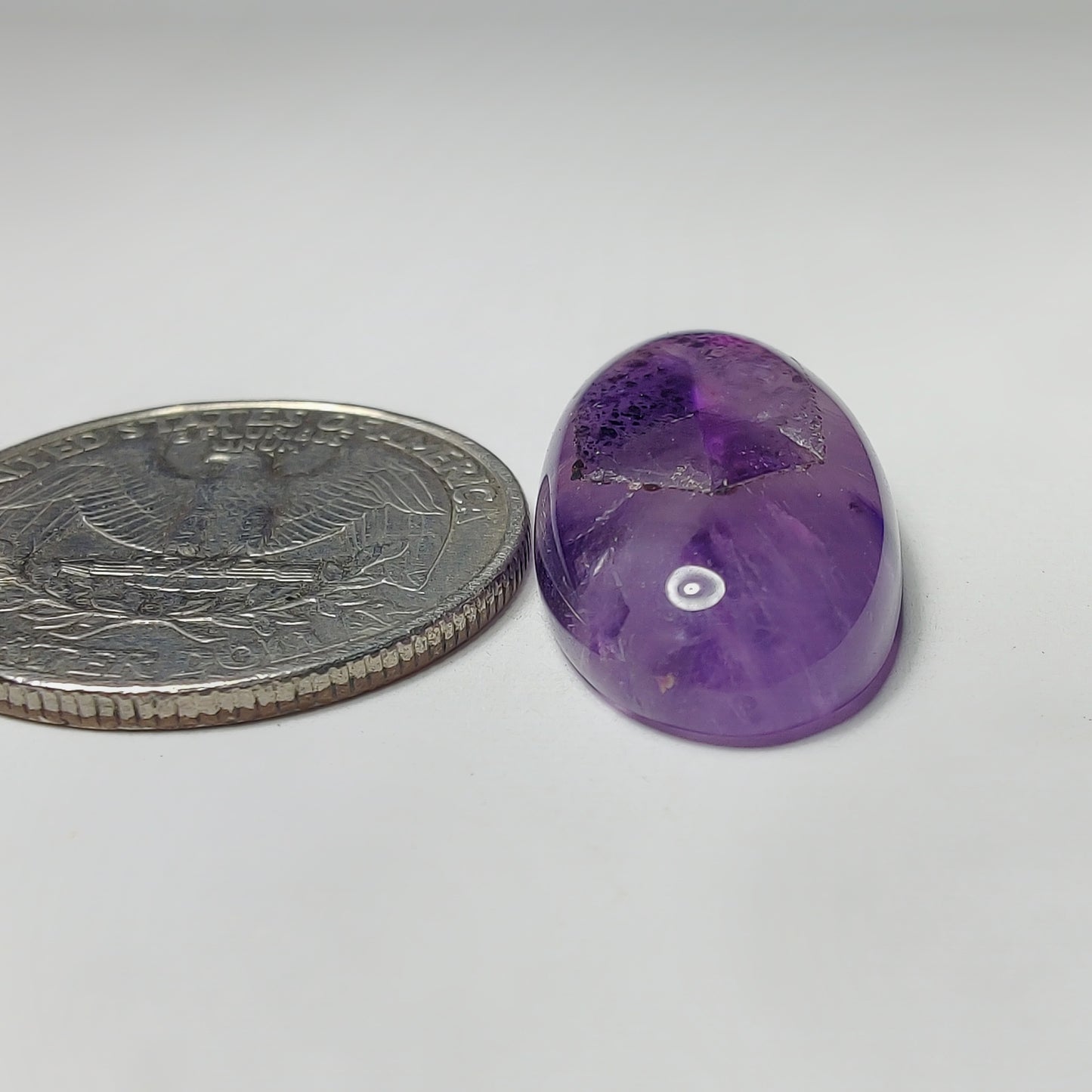 Amethyst Cabochon gemstone cabochon - natural crystal healing stone for jewelry making by Gemivra