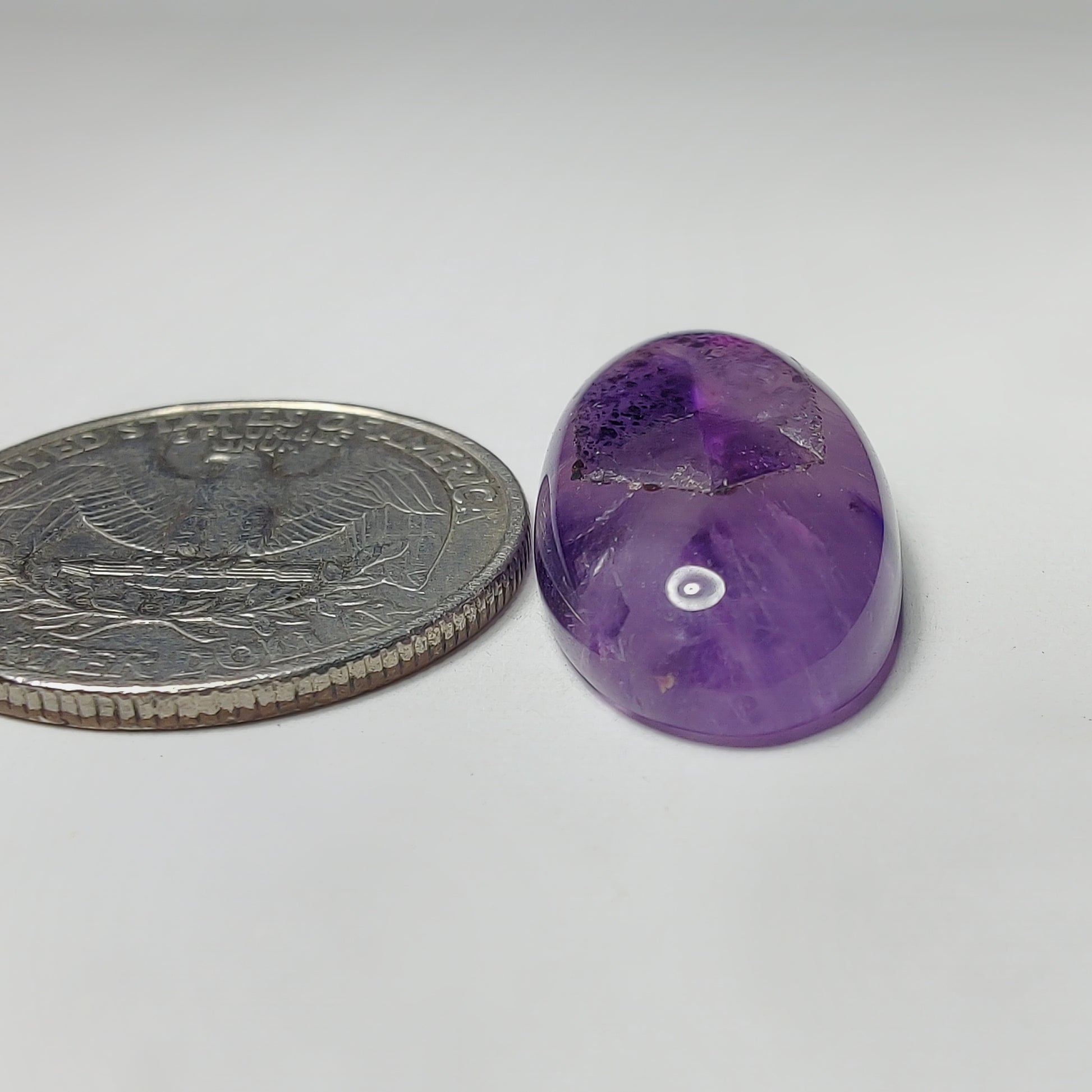 Amethyst Cabochon gemstone cabochon - natural crystal healing stone for jewelry making by Gemivra