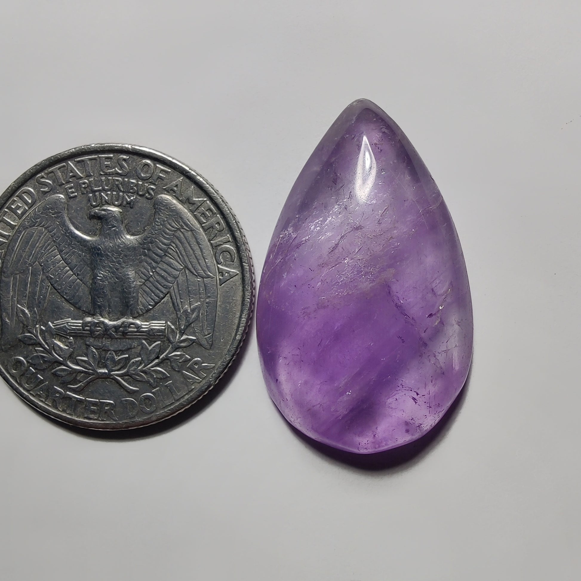 Amethyst Cabochon gemstone cabochon - natural crystal healing stone for jewelry making by Gemivra