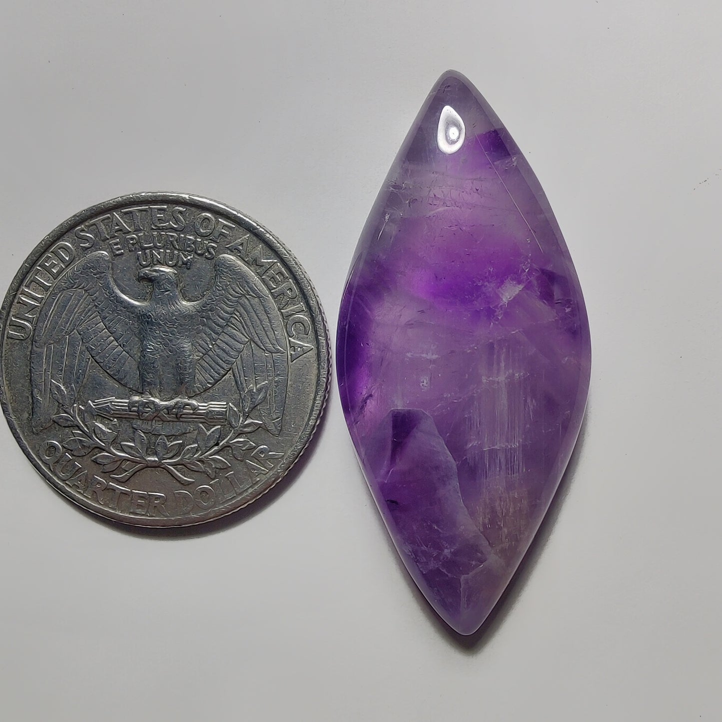 Amethyst Cabochon gemstone cabochon - natural crystal healing stone for jewelry making by Gemivra