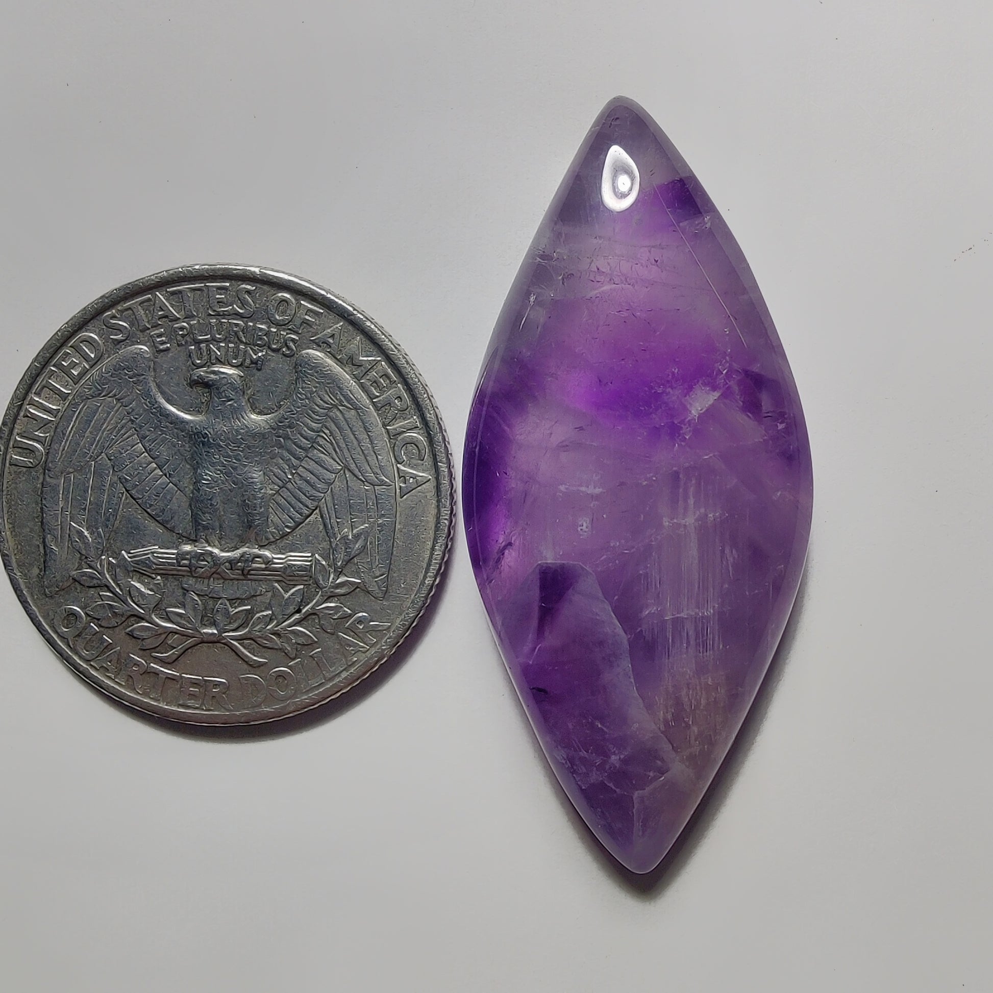 Amethyst Cabochon gemstone cabochon - natural crystal healing stone for jewelry making by Gemivra