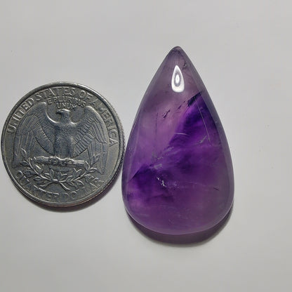 Amethyst Cabochon gemstone cabochon - natural crystal healing stone for jewelry making by Gemivra