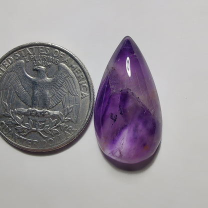 Amethyst Cabochon gemstone cabochon - natural crystal healing stone for jewelry making by Gemivra