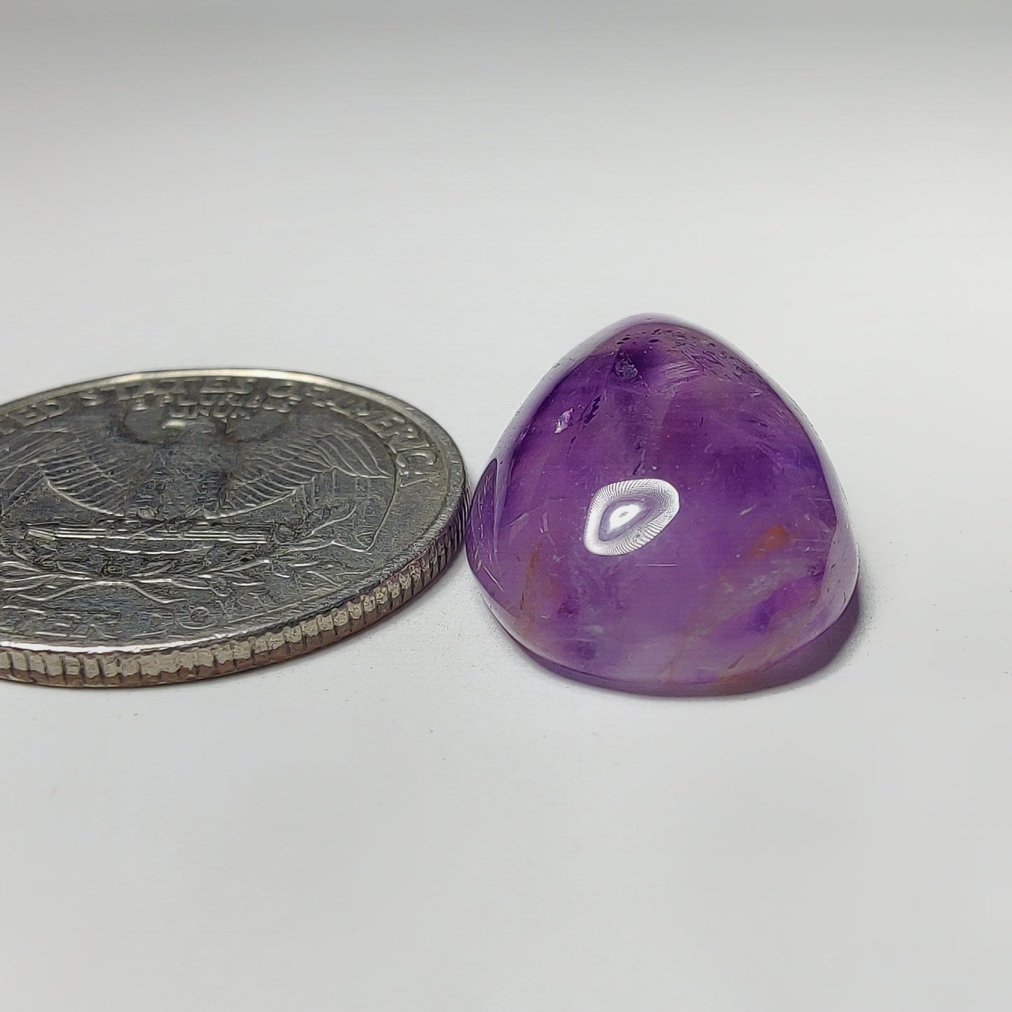 Amethyst Cabochon gemstone cabochon - natural crystal healing stone for jewelry making by Gemivra