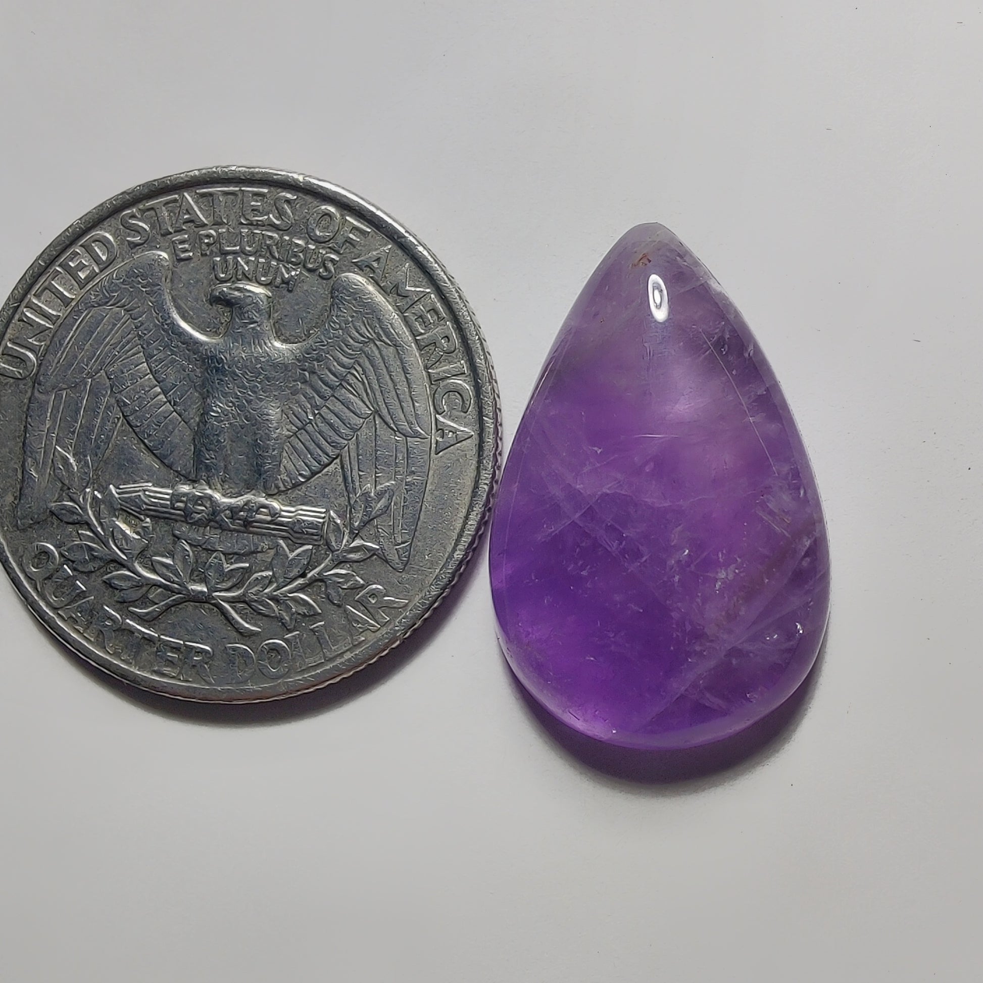 Amethyst Cabochon gemstone cabochon - natural crystal healing stone for jewelry making by Gemivra