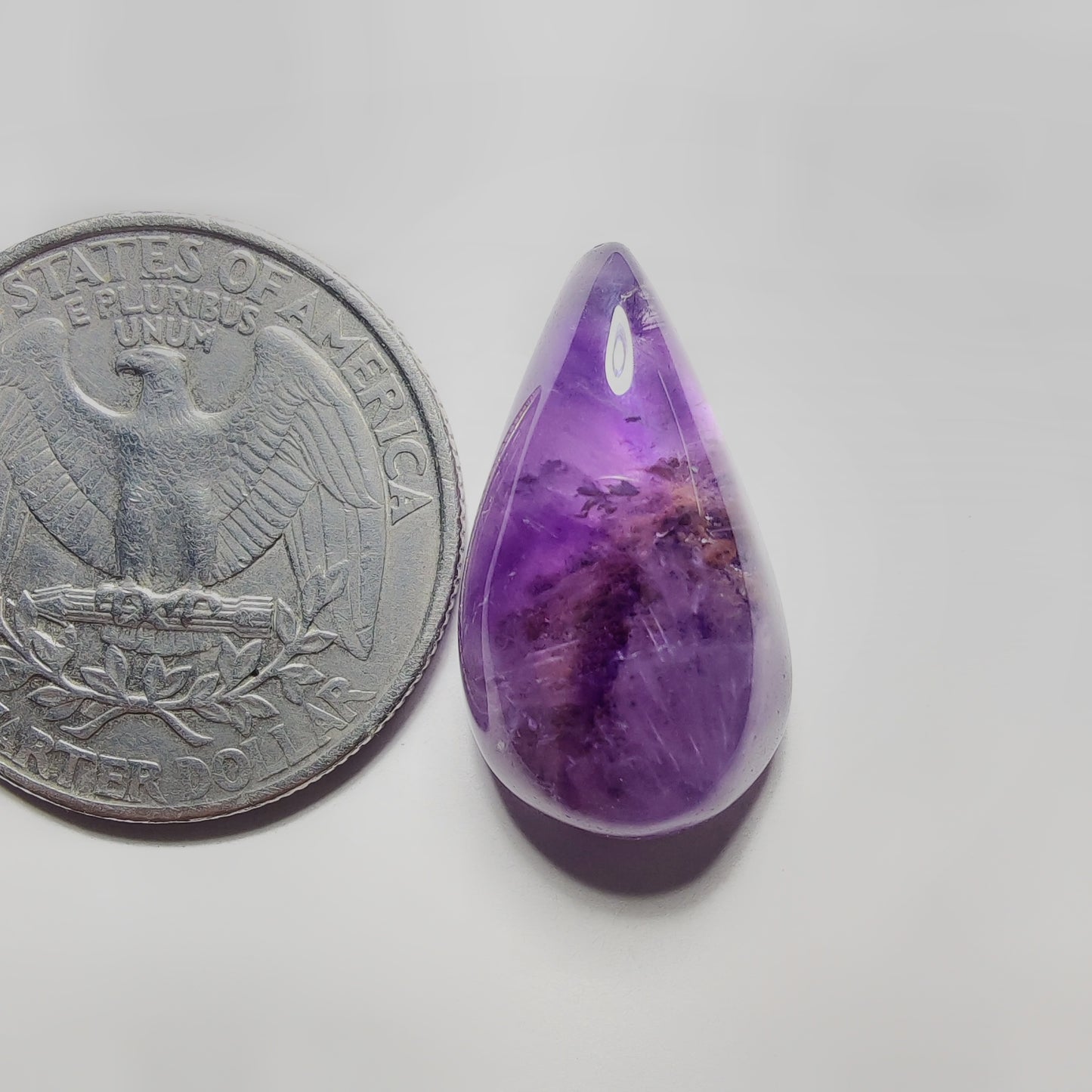 Amethyst Cabochon gemstone cabochon - natural crystal healing stone for jewelry making by Gemivra