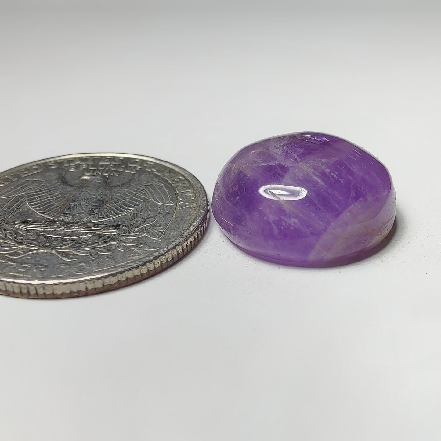 Amethyst Cabochon gemstone cabochon - natural crystal healing stone for jewelry making by Gemivra
