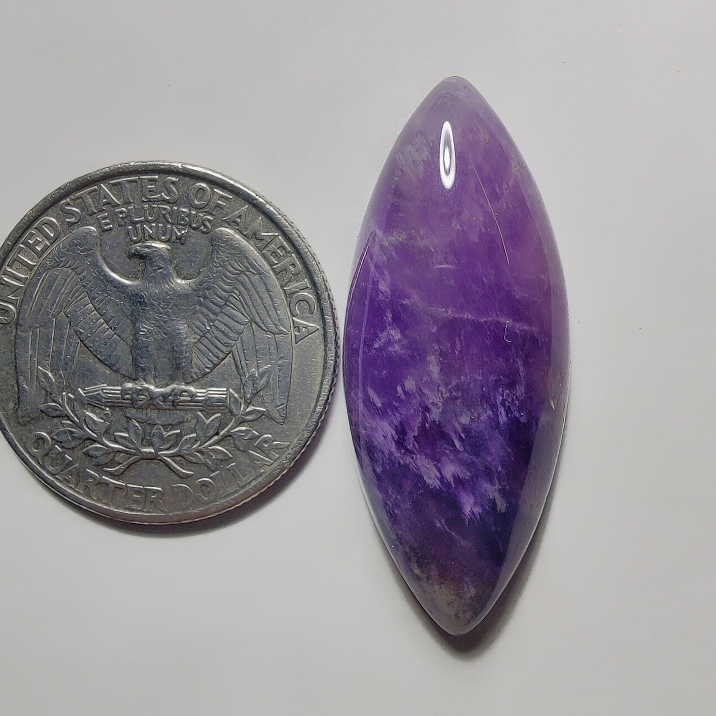 Amethyst Cabochon gemstone cabochon - natural crystal healing stone for jewelry making by Gemivra