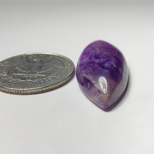 Amethyst Cabochon gemstone cabochon - natural crystal healing stone for jewelry making by Gemivra