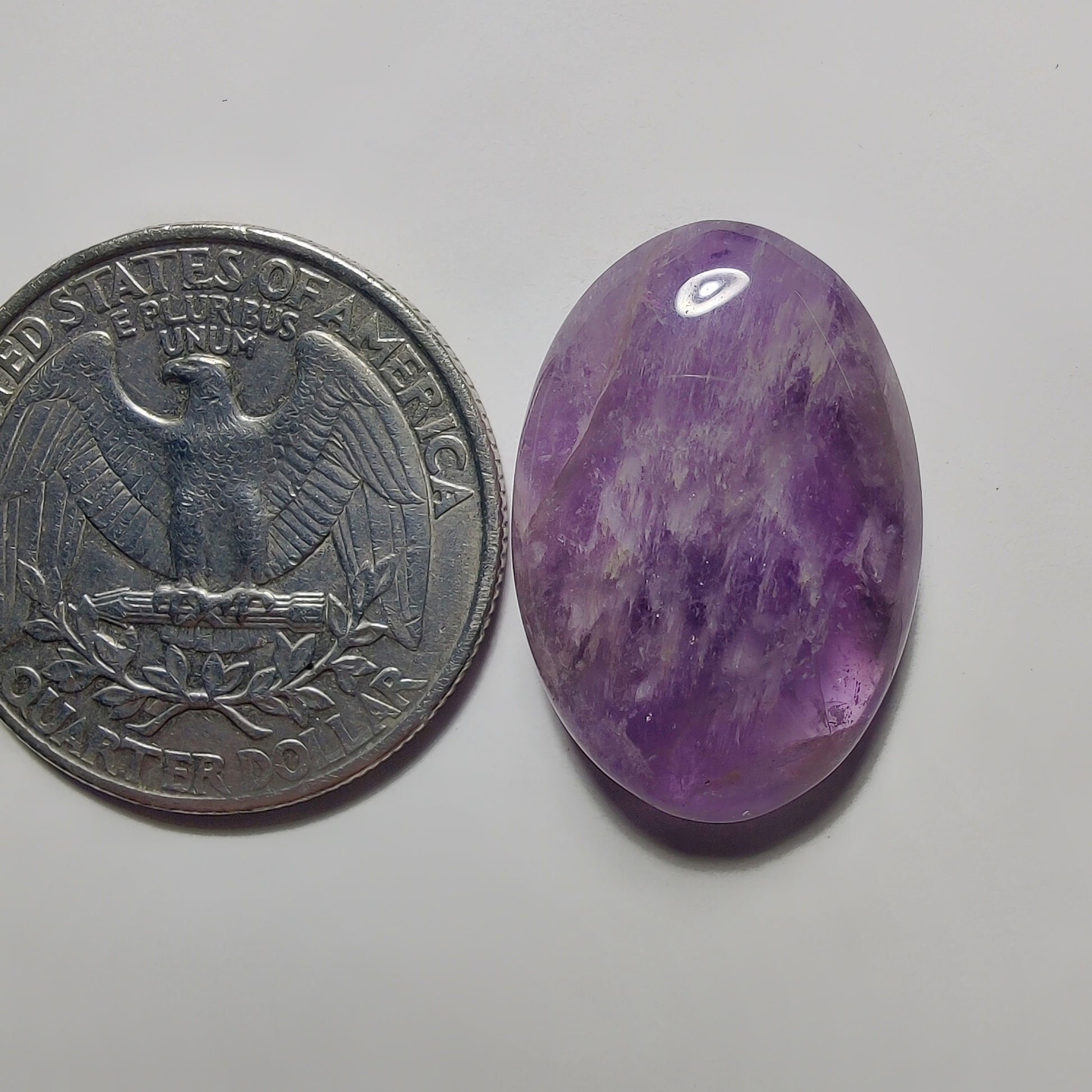 Amethyst Cabochon gemstone cabochon - natural crystal healing stone for jewelry making by Gemivra