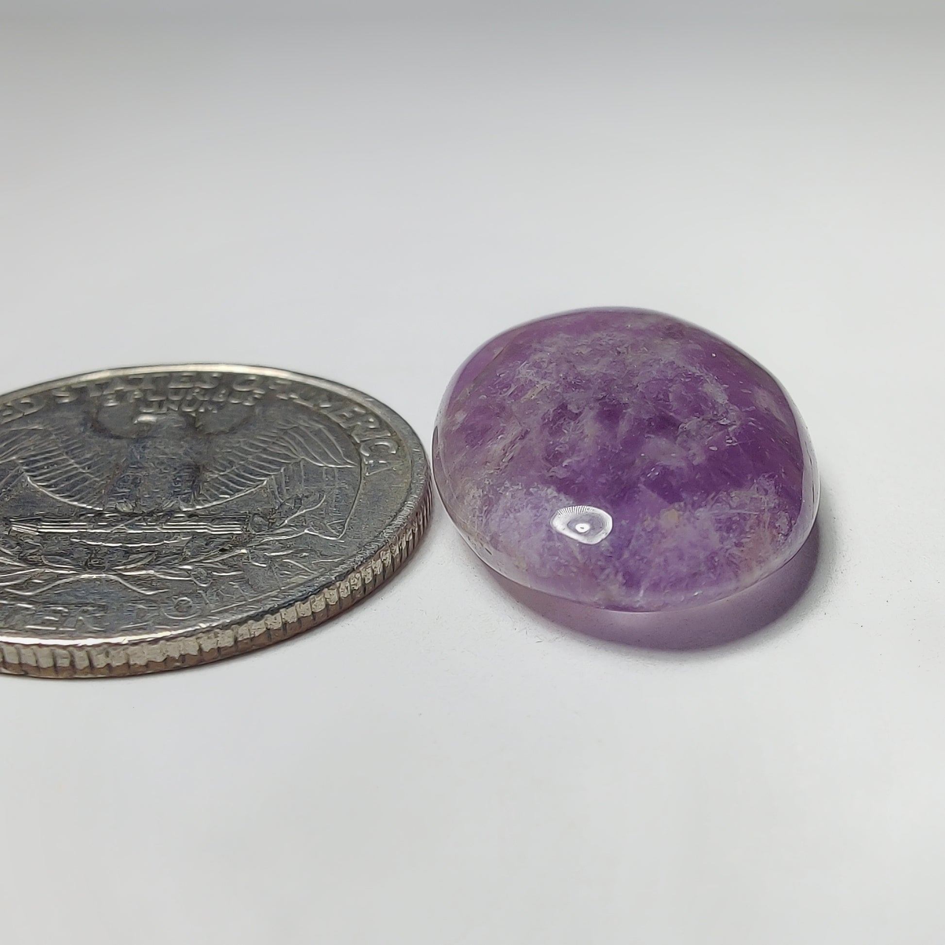 Amethyst Cabochon gemstone cabochon - natural crystal healing stone for jewelry making by Gemivra