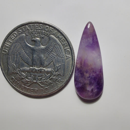Amethyst Cabochon gemstone cabochon - natural crystal healing stone for jewelry making by Gemivra