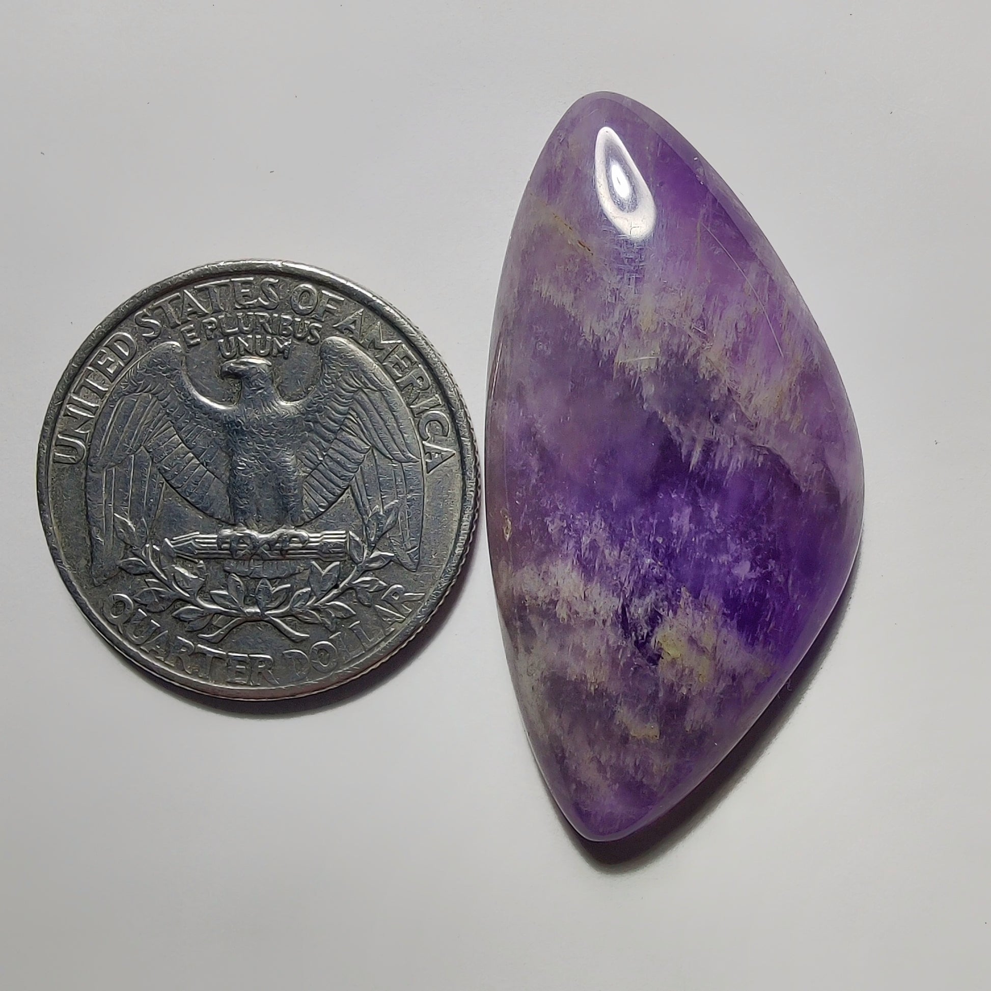 Amethyst Cabochon gemstone cabochon - natural crystal healing stone for jewelry making by Gemivra
