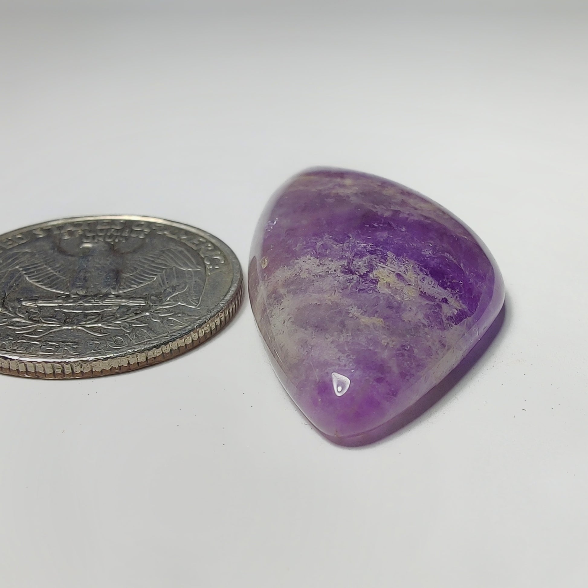 Amethyst Cabochon gemstone cabochon - natural crystal healing stone for jewelry making by Gemivra