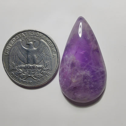 Amethyst Cabochon gemstone cabochon - natural crystal healing stone for jewelry making by Gemivra