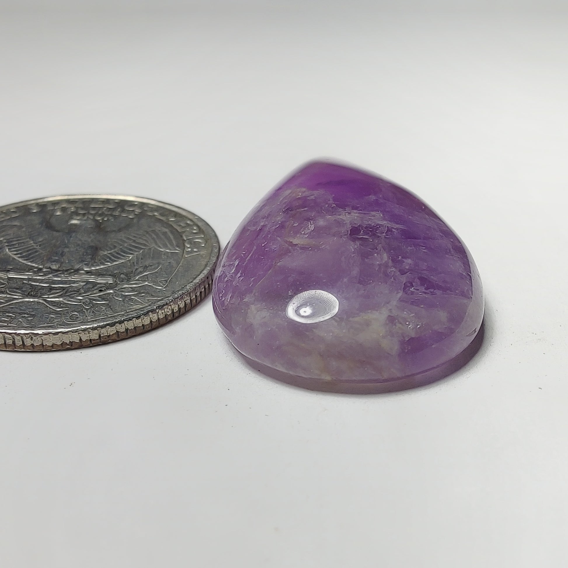 Amethyst Cabochon gemstone cabochon - natural crystal healing stone for jewelry making by Gemivra