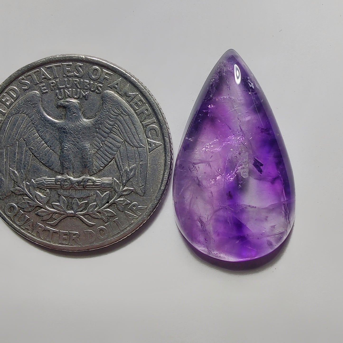 Amethyst Cabochon gemstone cabochon - natural crystal healing stone for jewelry making by Gemivra