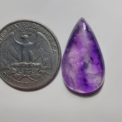 Amethyst Cabochon gemstone cabochon - natural crystal healing stone for jewelry making by Gemivra