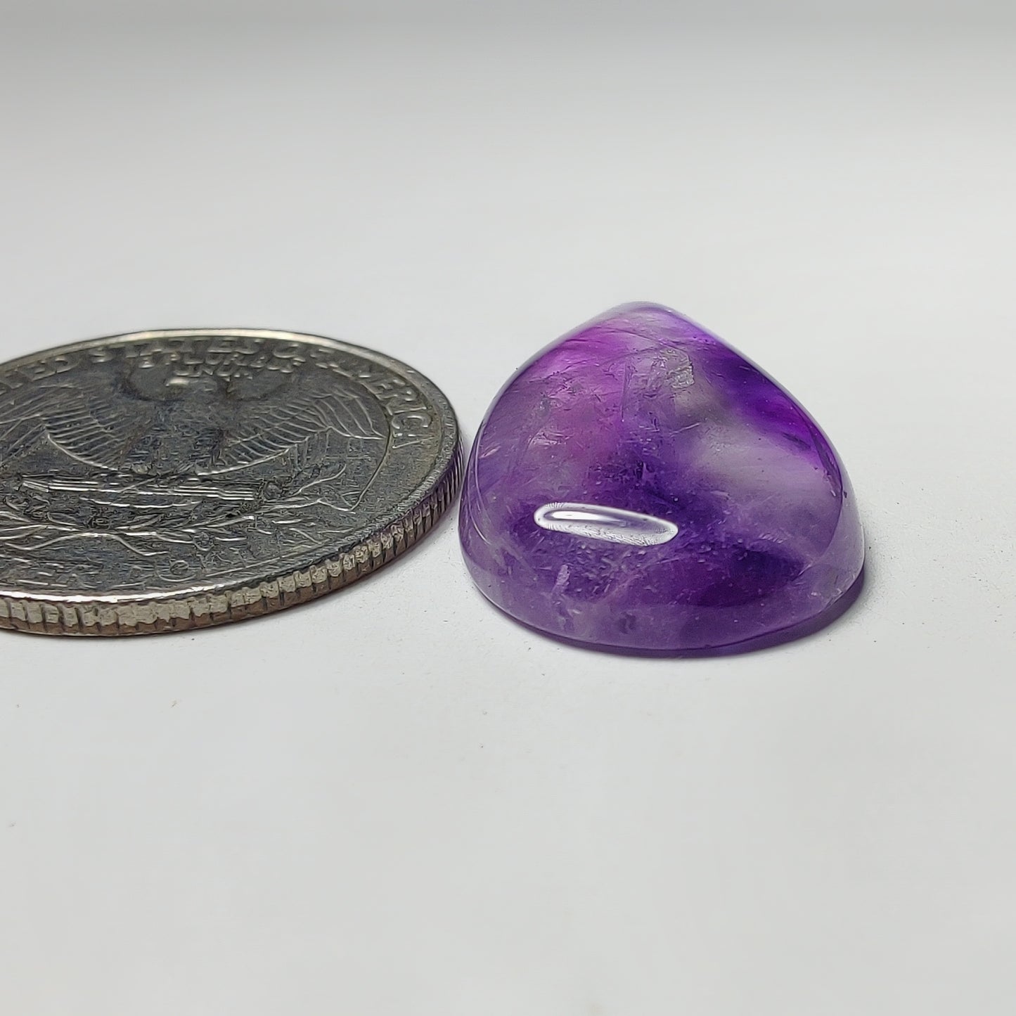 Amethyst Cabochon gemstone cabochon - natural crystal healing stone for jewelry making by Gemivra
