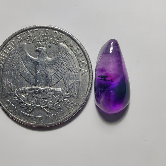 Amethyst Cabochon gemstone cabochon - natural crystal healing stone for jewelry making by Gemivra
