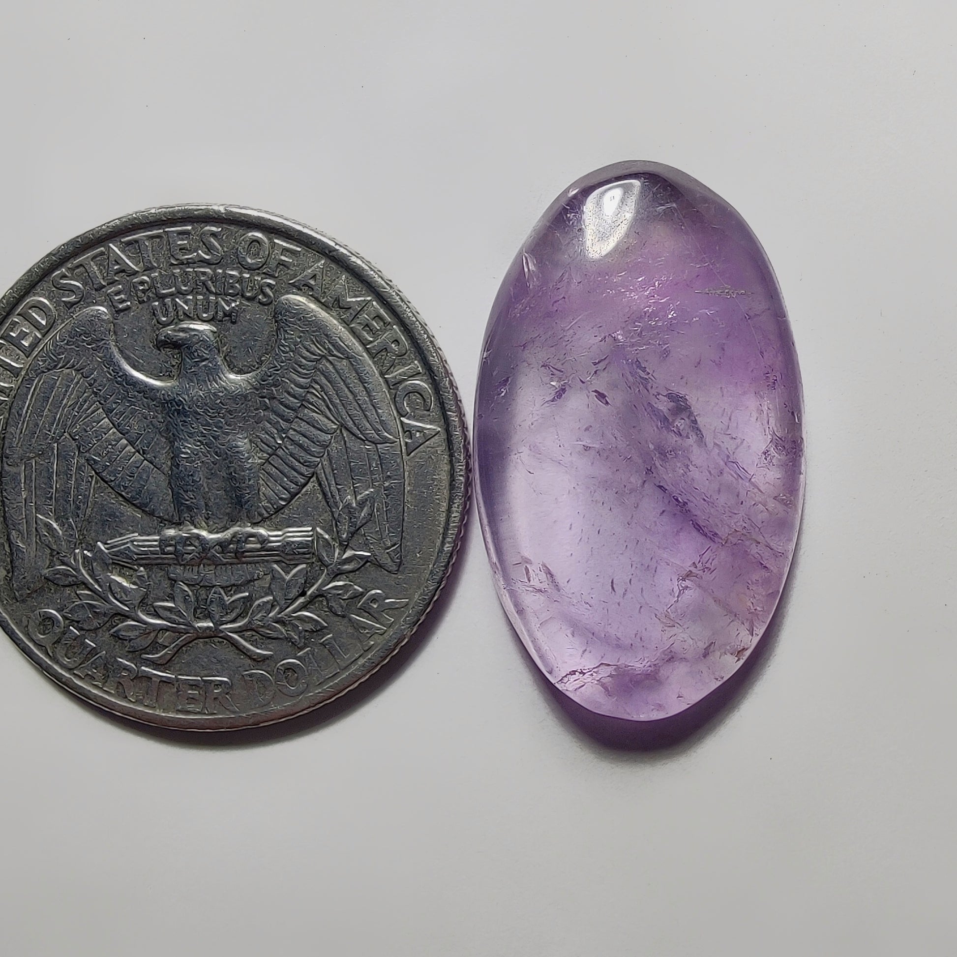 Amethyst Cabochon gemstone cabochon - natural crystal healing stone for jewelry making by Gemivra