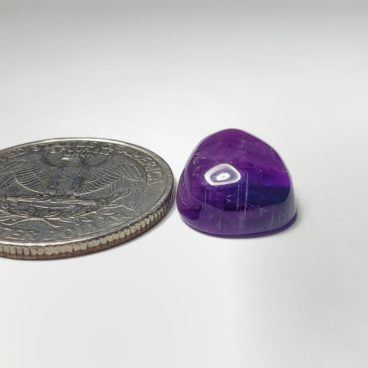 Amethyst Cabochon gemstone cabochon - natural crystal healing stone for jewelry making by Gemivra