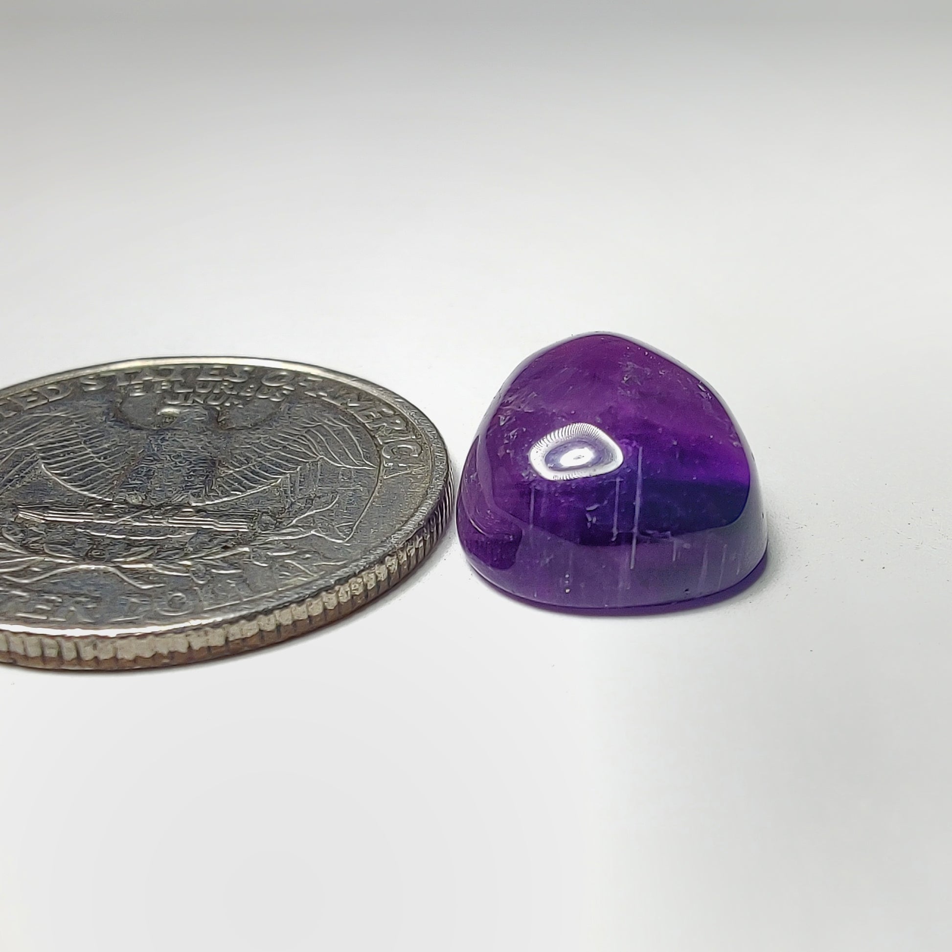 Amethyst Cabochon gemstone cabochon - natural crystal healing stone for jewelry making by Gemivra