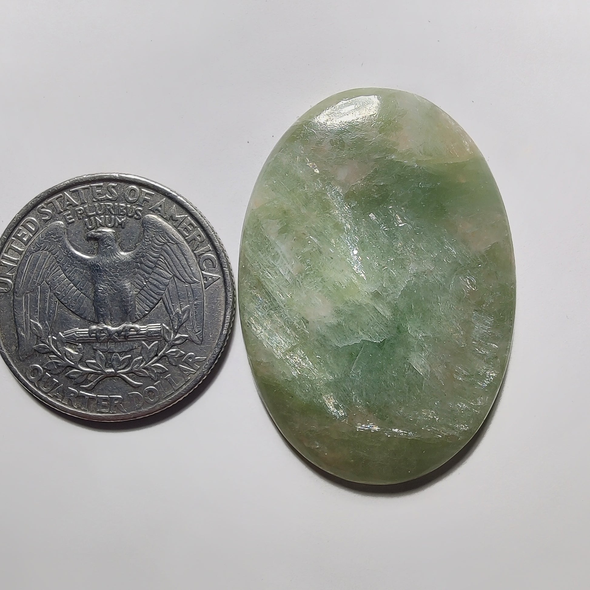 Golden Seraphinite Cabochon gemstone cabochon - natural crystal healing stone for jewelry making by Gemivra