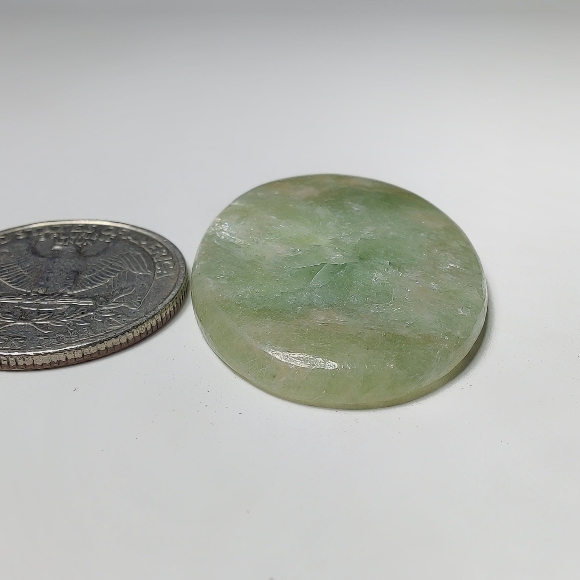 Golden Seraphinite Cabochon gemstone cabochon - natural crystal healing stone for jewelry making by Gemivra