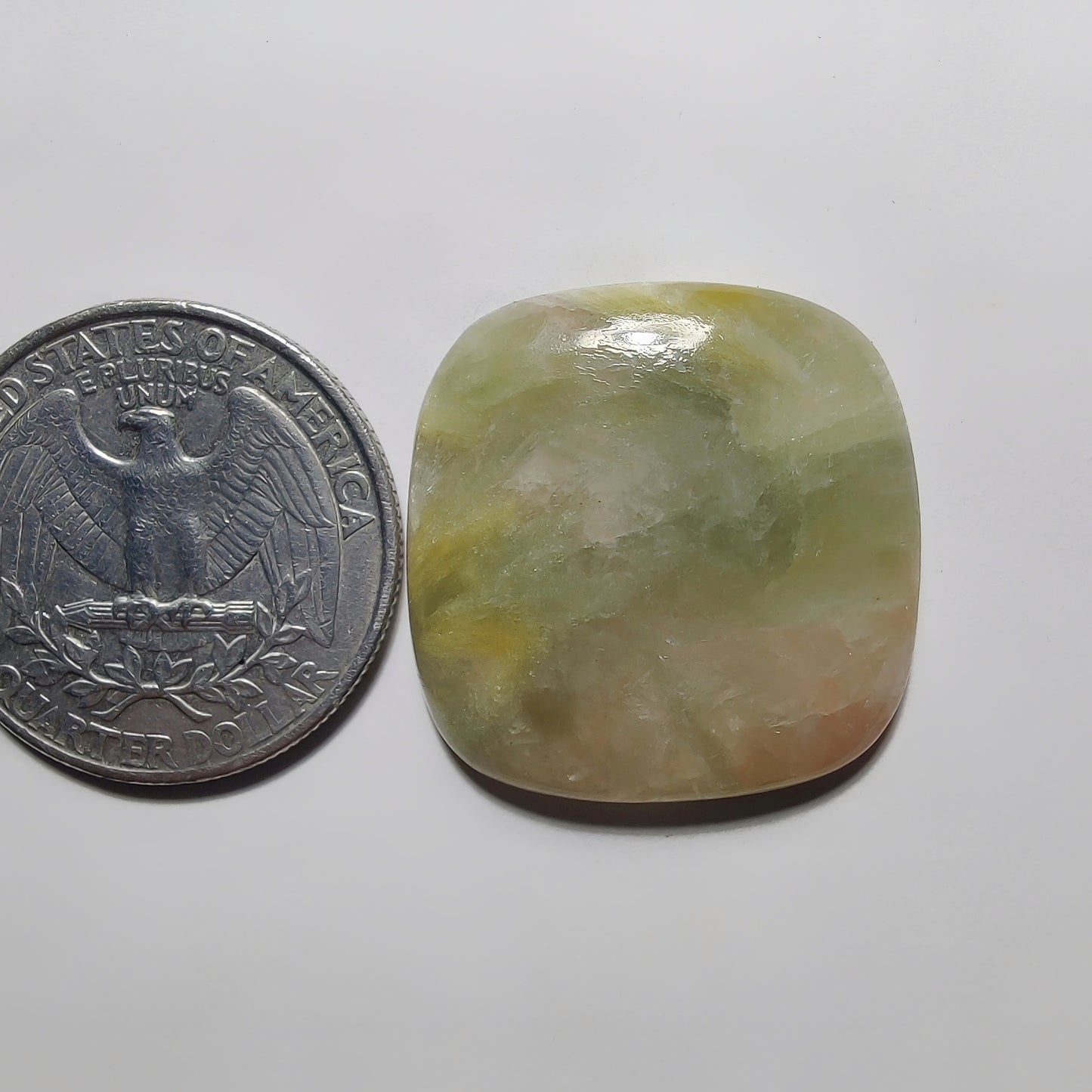 Golden Seraphinite Cabochon gemstone cabochon - natural crystal healing stone for jewelry making by Gemivra