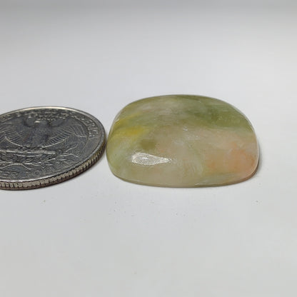 Golden Seraphinite Cabochon gemstone cabochon - natural crystal healing stone for jewelry making by Gemivra