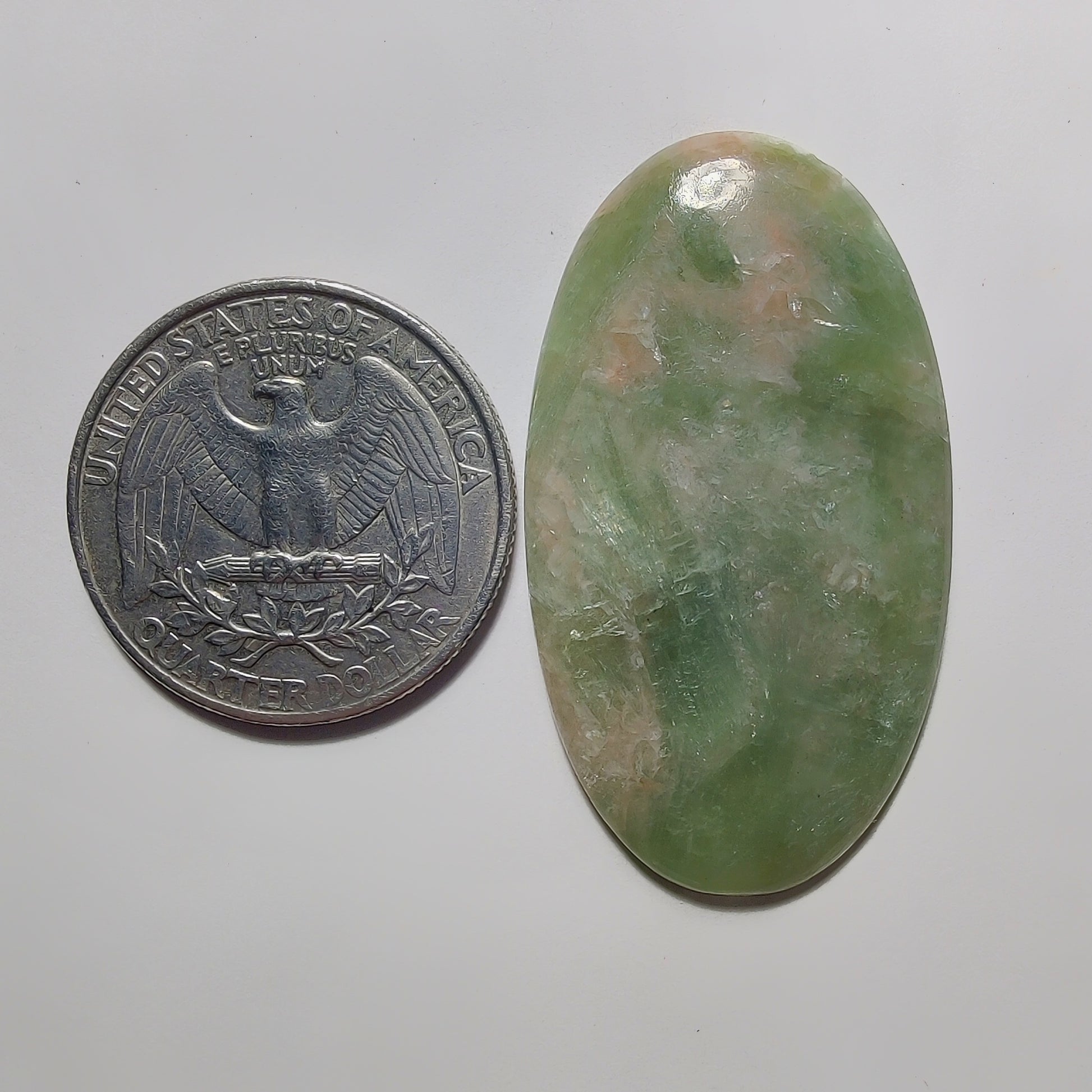 Golden Seraphinite Cabochon gemstone cabochon - natural crystal healing stone for jewelry making by Gemivra