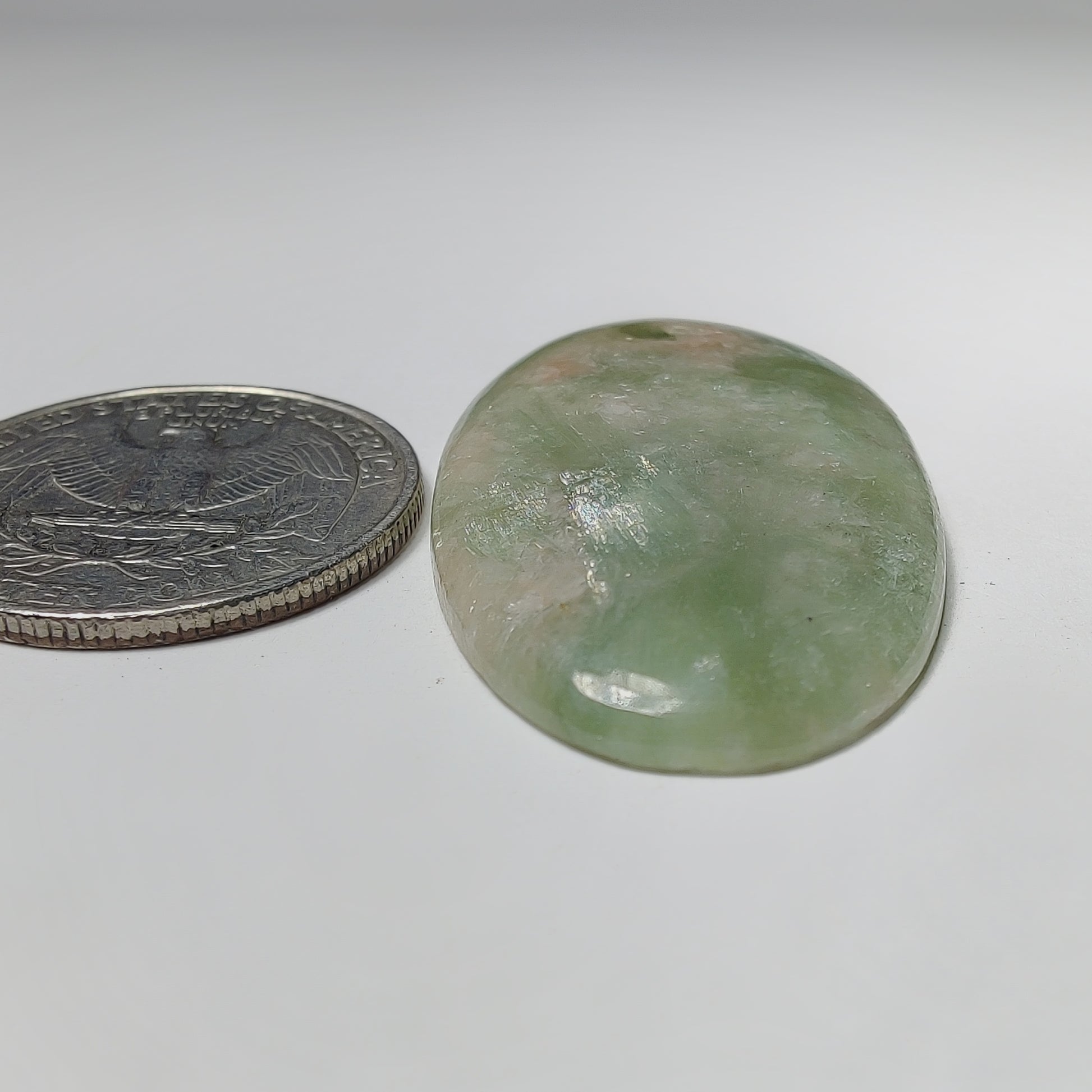 Golden Seraphinite Cabochon gemstone cabochon - natural crystal healing stone for jewelry making by Gemivra