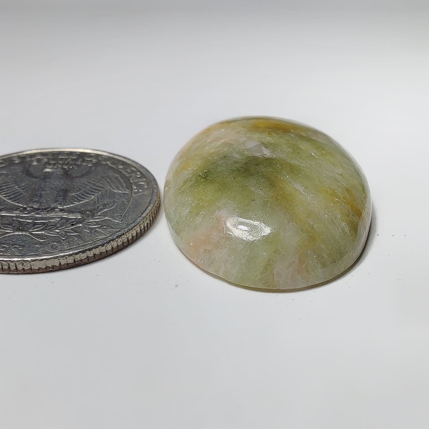 Golden Seraphinite Cabochon gemstone cabochon - natural crystal healing stone for jewelry making by Gemivra