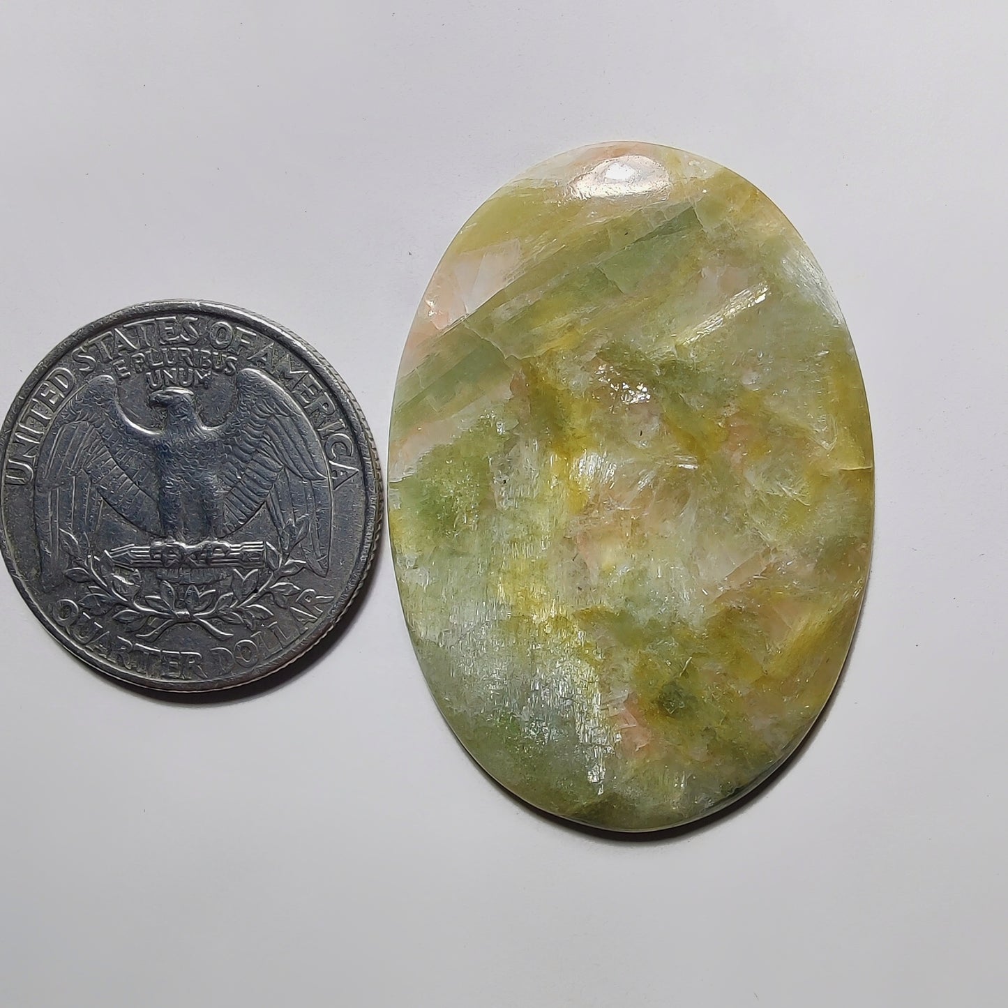 Golden Seraphinite Cabochon gemstone cabochon - natural crystal healing stone for jewelry making by Gemivra