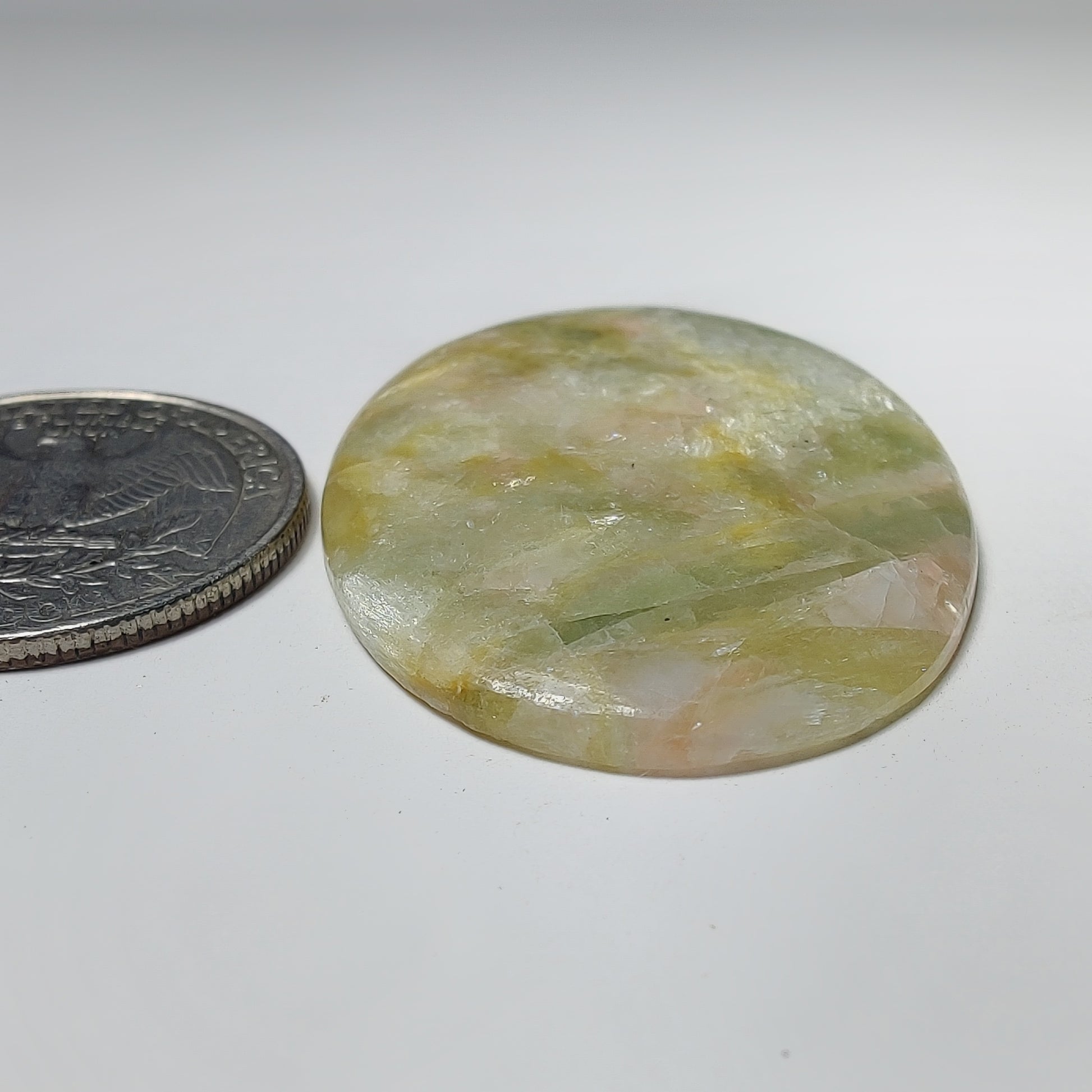 Golden Seraphinite Cabochon gemstone cabochon - natural crystal healing stone for jewelry making by Gemivra