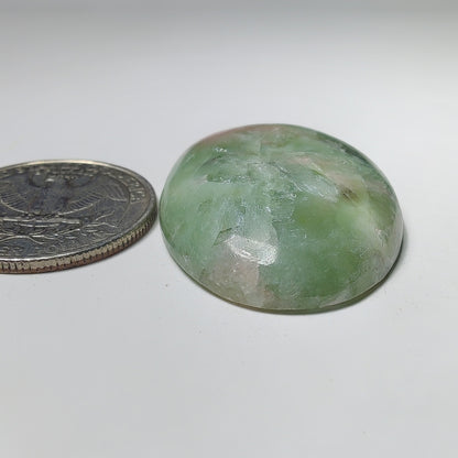 Golden Seraphinite Cabochon gemstone cabochon - natural crystal healing stone for jewelry making by Gemivra