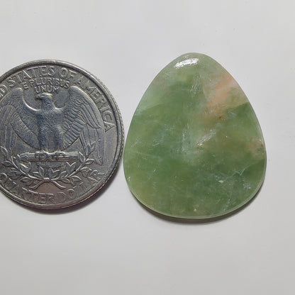 Golden Seraphinite Cabochon gemstone cabochon - natural crystal healing stone for jewelry making by Gemivra