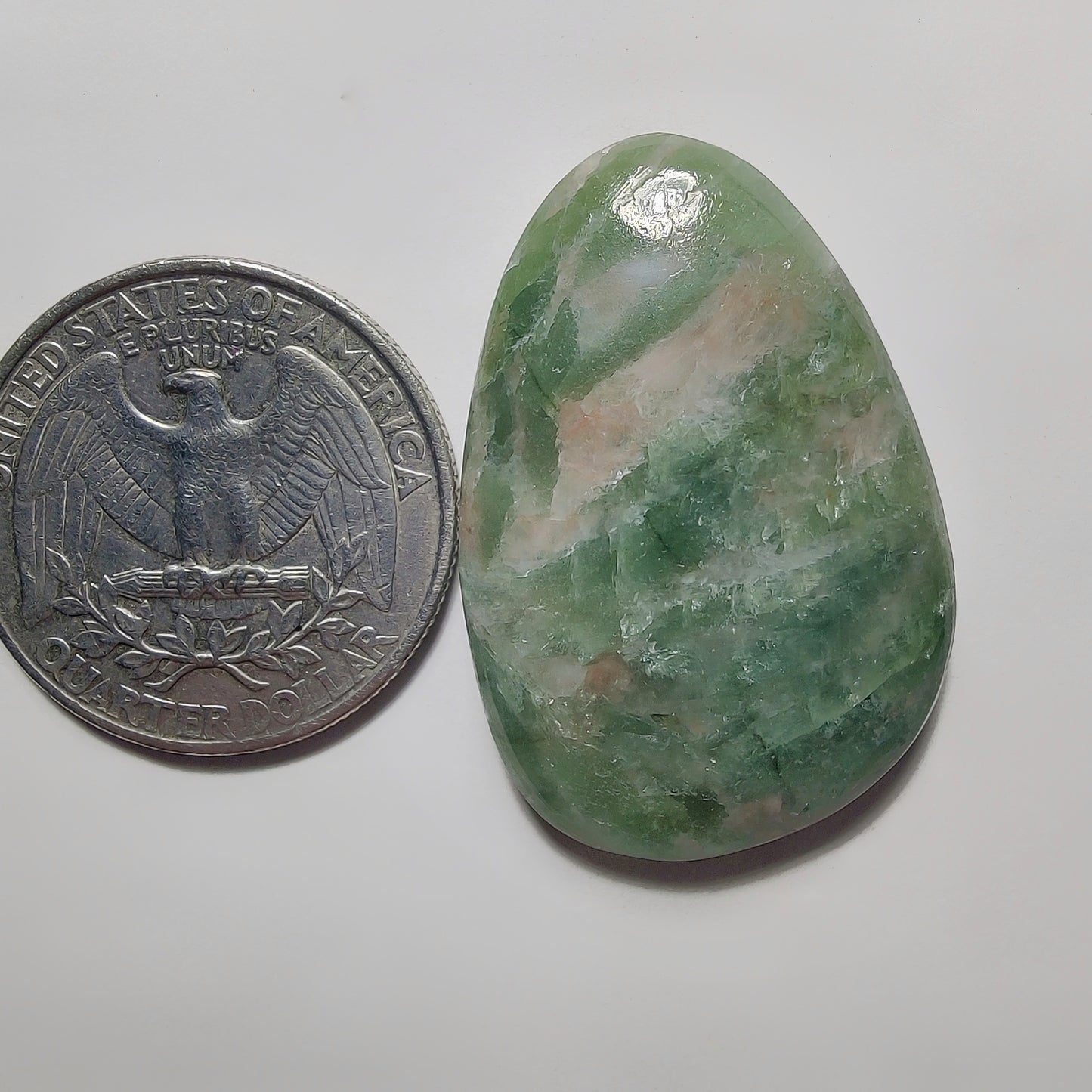 Golden Seraphinite Cabochon gemstone cabochon - natural crystal healing stone for jewelry making by Gemivra