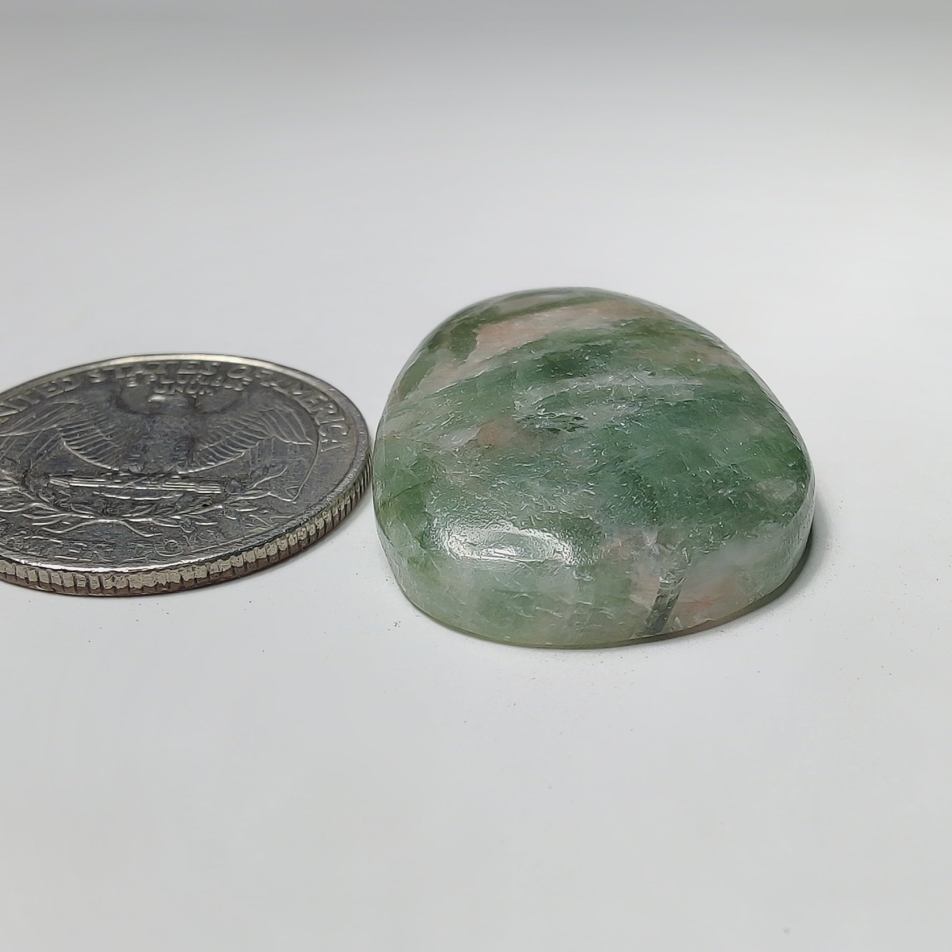 Golden Seraphinite Cabochon gemstone cabochon - natural crystal healing stone for jewelry making by Gemivra