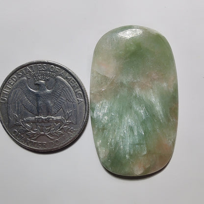 Golden Seraphinite Cabochon gemstone cabochon - natural crystal healing stone for jewelry making by Gemivra