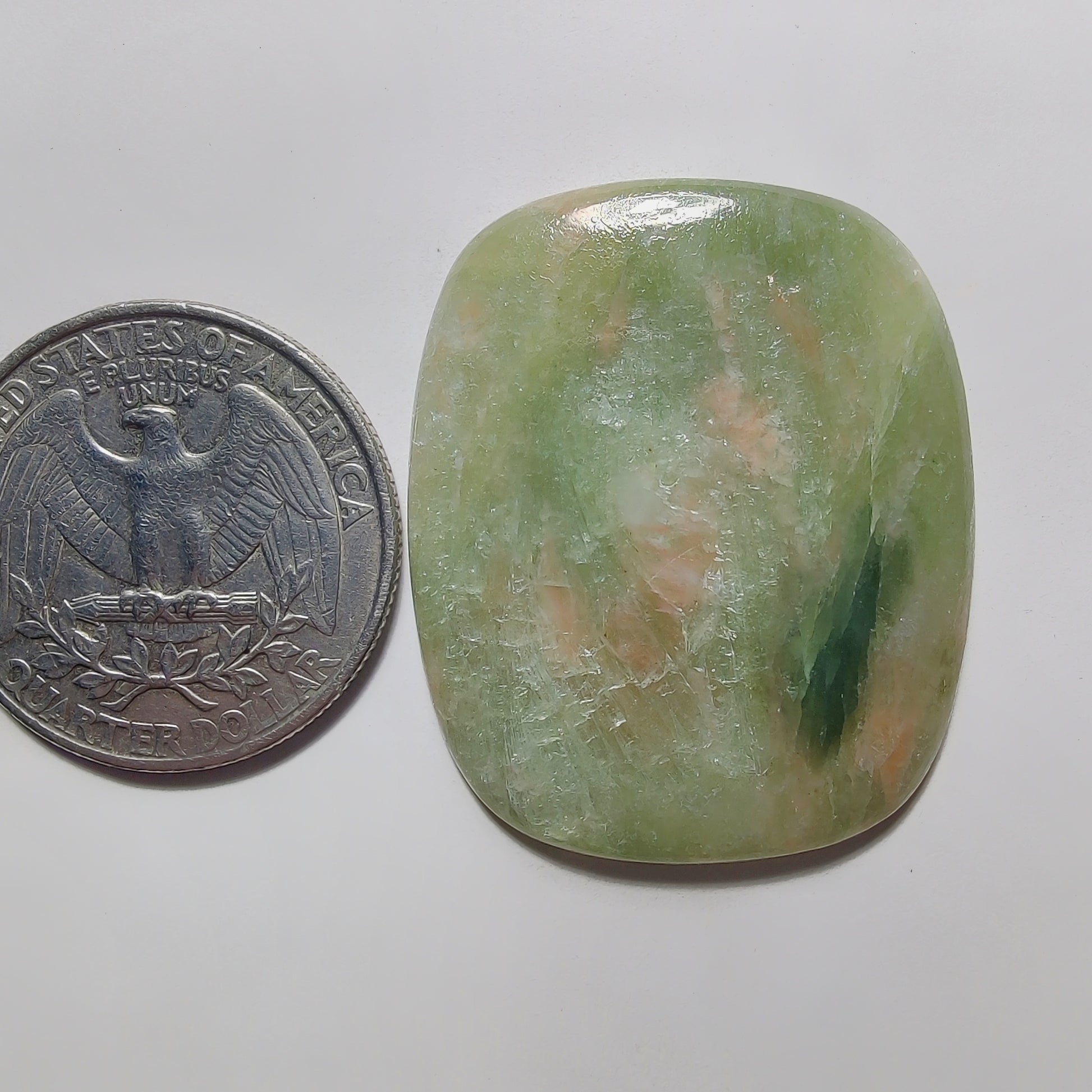 Golden Seraphinite Cabochon gemstone cabochon - natural crystal healing stone for jewelry making by Gemivra