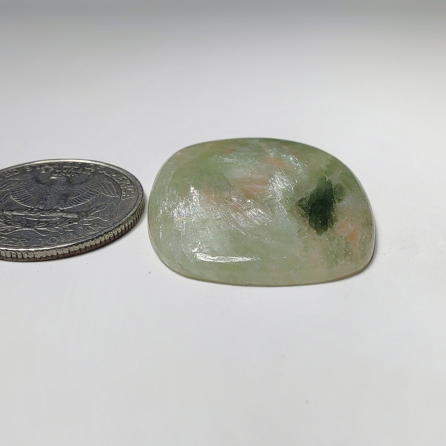 Golden Seraphinite Cabochon gemstone cabochon - natural crystal healing stone for jewelry making by Gemivra