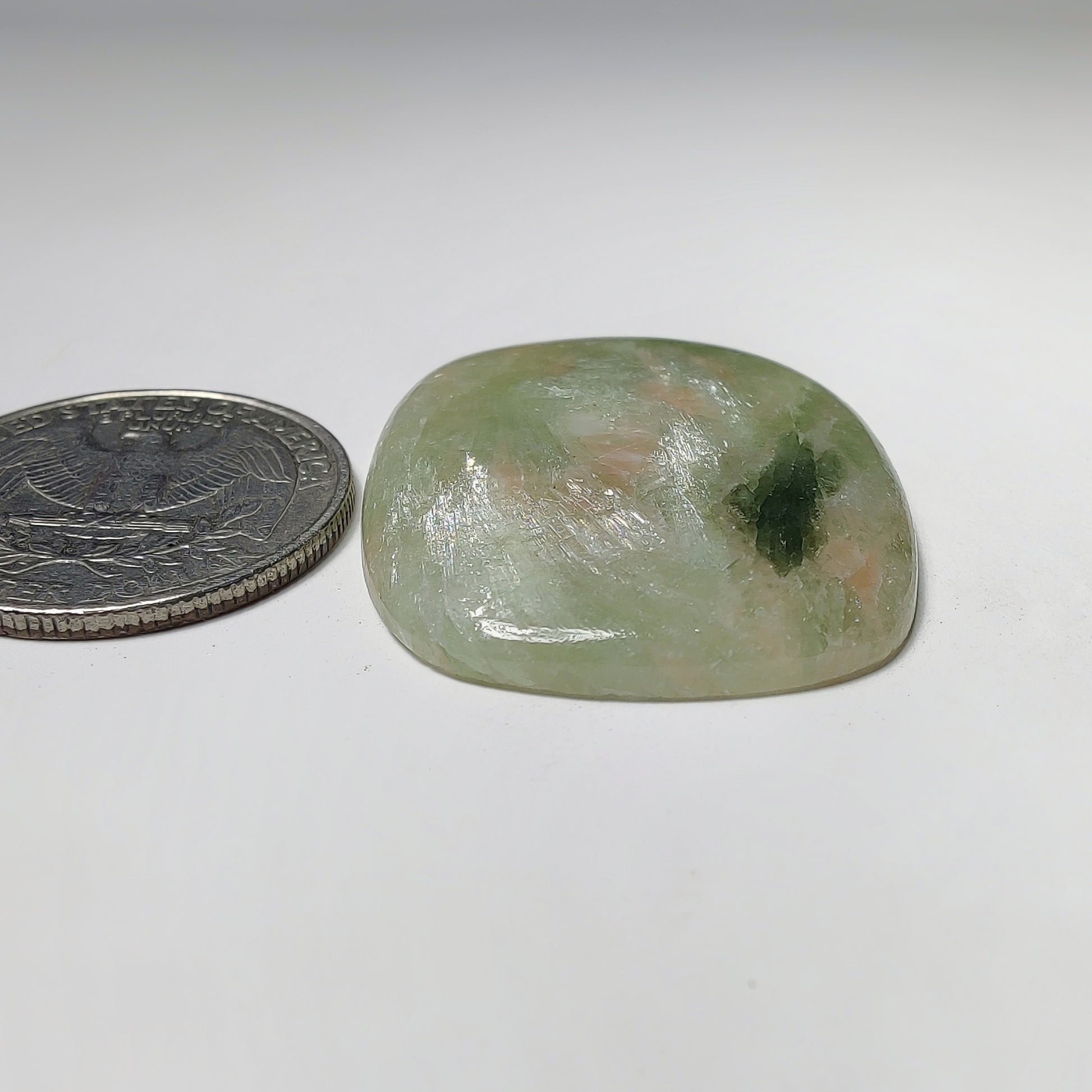 Golden Seraphinite Cabochon gemstone cabochon - natural crystal healing stone for jewelry making by Gemivra