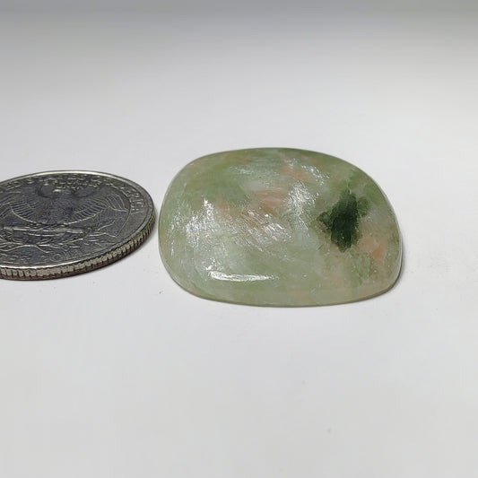 Golden Seraphinite Cabochon gemstone cabochon - natural crystal healing stone for jewelry making by Gemivra