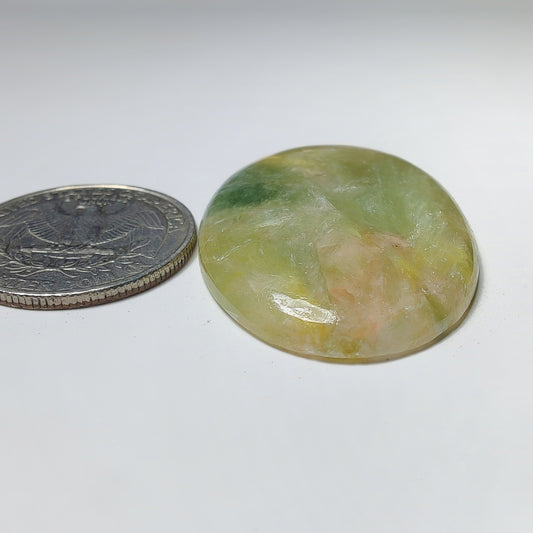 Golden Seraphinite Cabochon gemstone cabochon - natural crystal healing stone for jewelry making by Gemivra