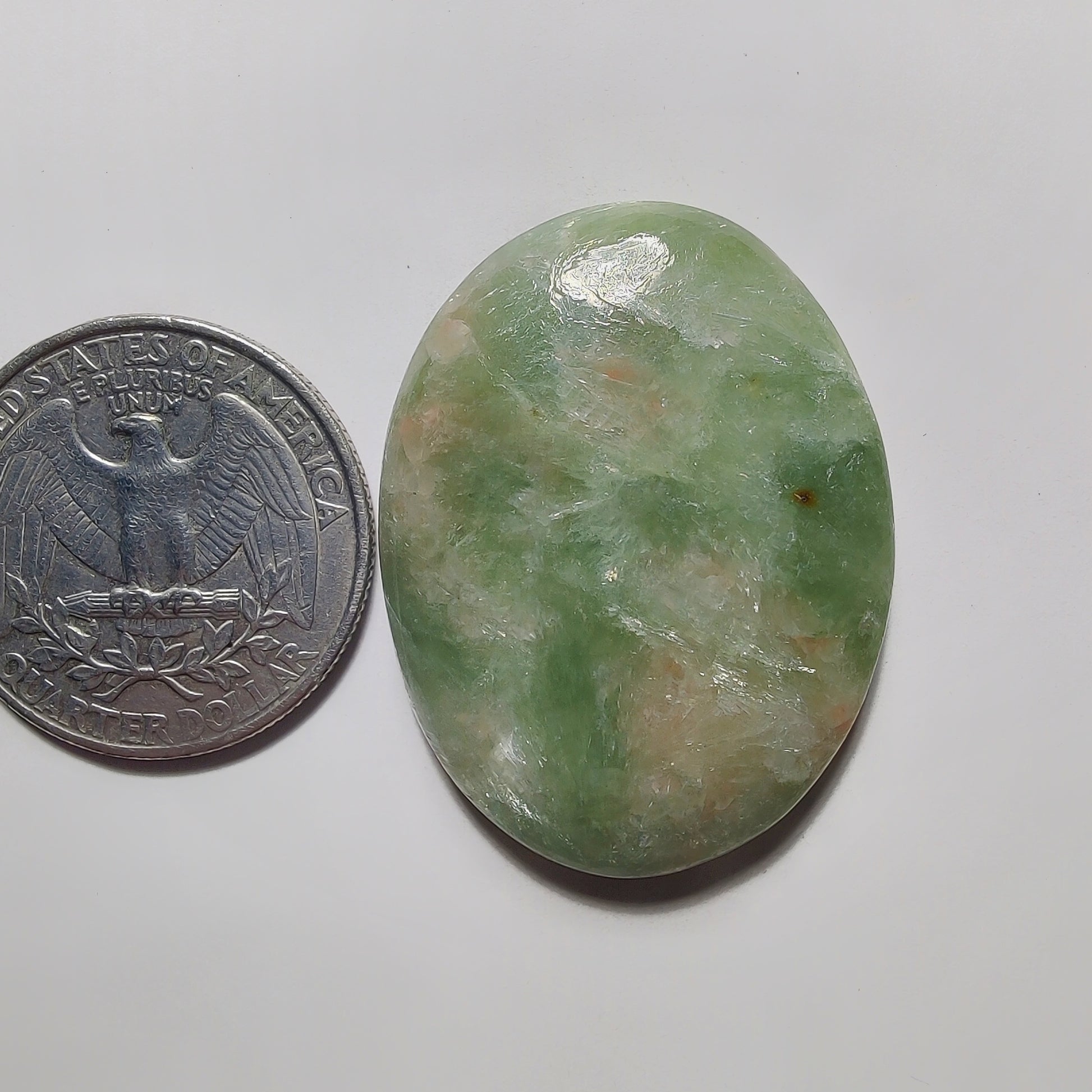 Golden Seraphinite Cabochon gemstone cabochon - natural crystal healing stone for jewelry making by Gemivra