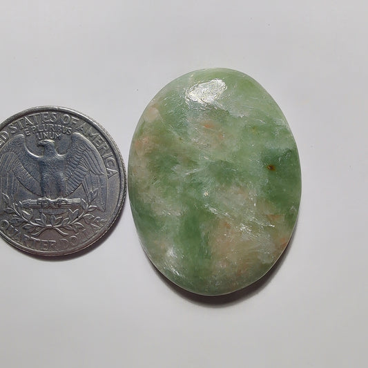 Golden Seraphinite Cabochon gemstone cabochon - natural crystal healing stone for jewelry making by Gemivra