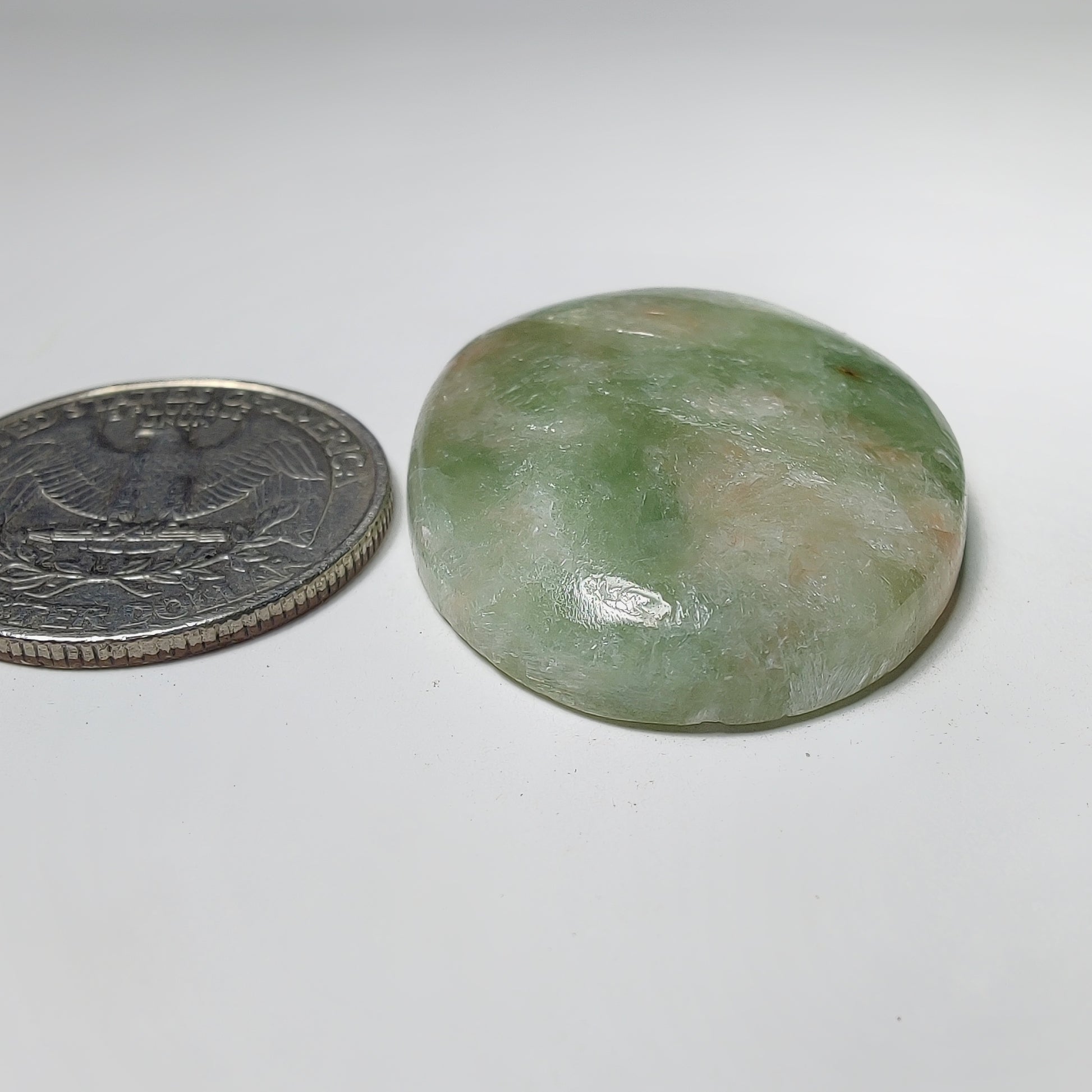 Golden Seraphinite Cabochon gemstone cabochon - natural crystal healing stone for jewelry making by Gemivra
